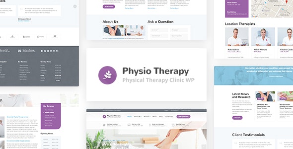 Physio v3.3.4 Nulled - Тема WP «Медицинская клиника физиотерапии»