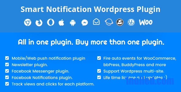 Smart Notification Wordpress Plugin v10.0 Free - 