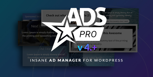 Ads Pro Plugin v4.8 Nulled - Многоцелевой менеджер по рекламе