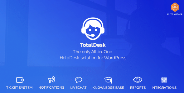 TotalDesk v1.8.1 Nulled - Служба поддержки, База знаний Система тикетов