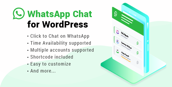 WhatsApp Chat for WordPress v3.6.6 Free - 