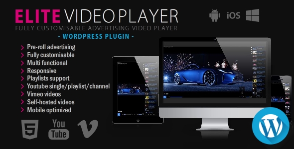 Elite Video Player v6.8.4.5 Nulled - WordPress