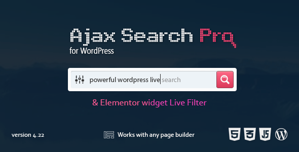 Ajax Search Pro for WordPress v4.26.12 Free - 