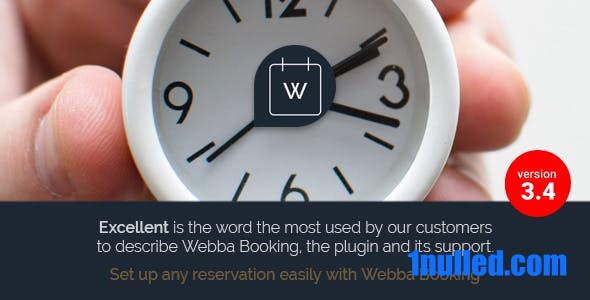 Webba Booking v5.0.38 Nulled - Плагин WordPress для бронирования встреч