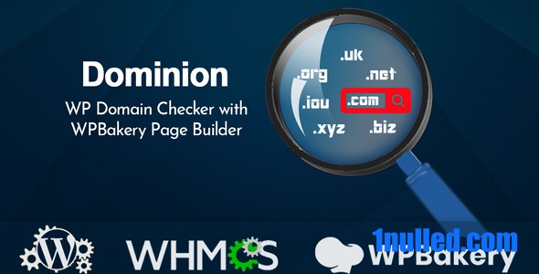 Dominion v1.9.5 Nulled - Проверка домена WP с помощью конструктора страниц WPBakery