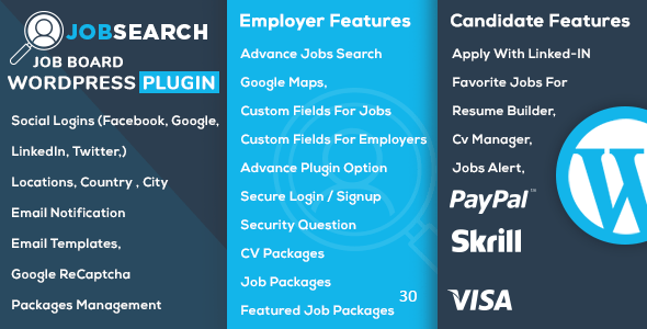 JobSearch v2.5.1 Nulled - Плагин WordPress для WP Job Board