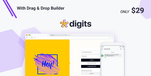 Digits v8.4.2.5 Nulled - Регистрация и вход по мобильному номеру WordPress