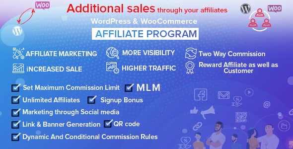 WordPress WooCommerce Affiliate Program v8.2.0 Free - 