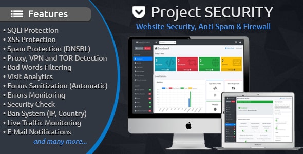 Project SECURITY v5.0.6 – Website Security, Anti-Spam Firewall - 