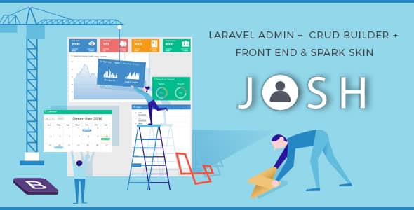 Josh v10.0 Nulled - Шаблон администрирования Laravel + интерфейс + CRUD