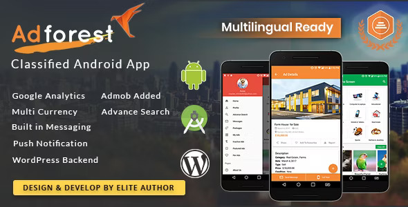 AdForest v4.0.8 Nulled - Классифицированное собственное приложение для Android