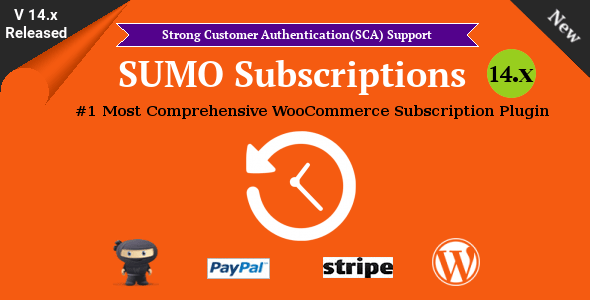 SUMO Subscriptions v15.4.0 Nulled - Система подписки WooCommerce