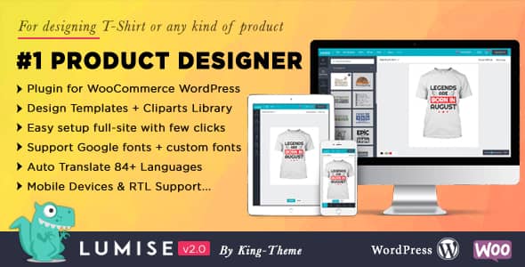 Lumise Product Designer v2.0.4 Nulled - WooCommerce WordPress