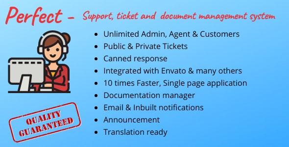 Perfect Support ticketing document management system v1.7 Free - 