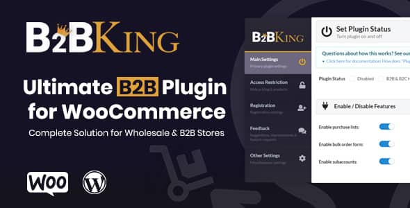 B2BKing v5.0.35 Nulled - Лучший плагин WooCommerce для оптовой торговли B2B