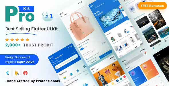 ProKit v6.5.0 Nulled - Самый продаваемый комплект пользовательского интерфейса Flutter