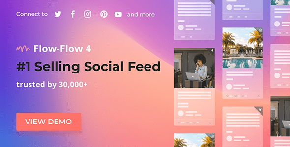 Flow-Flow v4.9.7 Nulled - Плагин WordPress Social Stream