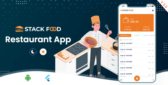 StackFood Multi Restaurant Nulled - Приложение для заказа еды в ресторане v7.5