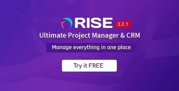 RISE v3.6.1 Nulled - Лучший менеджер проектов CRM