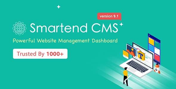 SmartEnd CMS v10.0.3 Nulled - Панель администратора Laravel с внешним интерфейсом и Restful API