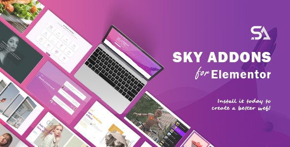 Sky Addons v2.0.3 Nulled - для WordPress плагин Elementor Page Builder