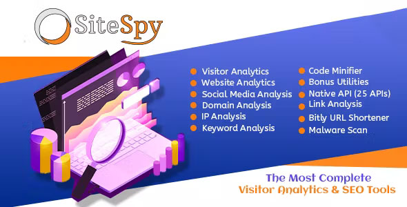 SiteSpy v8.4 Nulled - Наиболее полные инструменты SEO для анализа посетителей