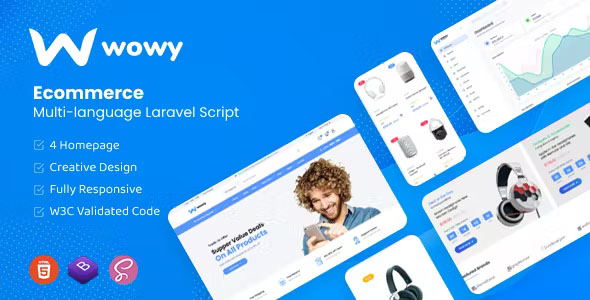 Wowy v1.27.0 Nulled - Многоязычный скрипт электронной коммерции Laravel