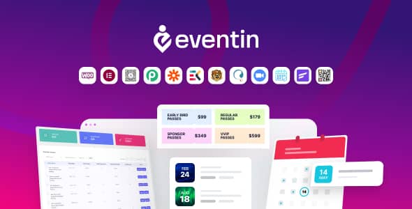 WP Eventin v4.0.0 Nulled - Плагин для продажи билетов Event Manager для WooCommerce