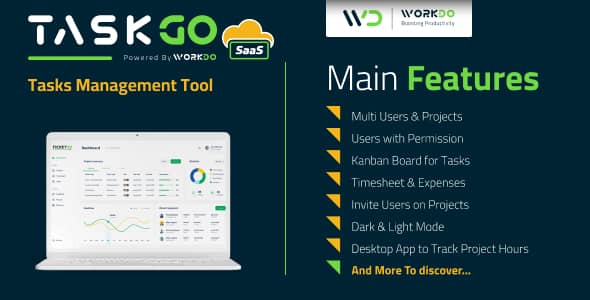 TaskGo SaaS v6.1 – Tasks Management Tool Free - 