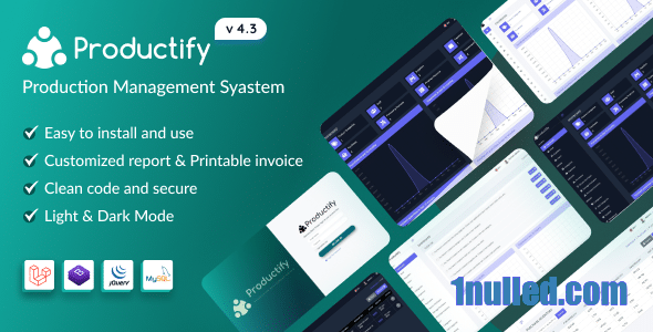 Productify v4.3 Nulled - Система управления производством
