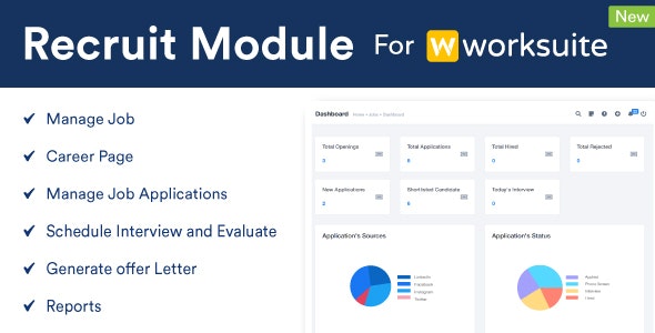 Recruit Module For Worksuite CRM v2.1.6 Free - 