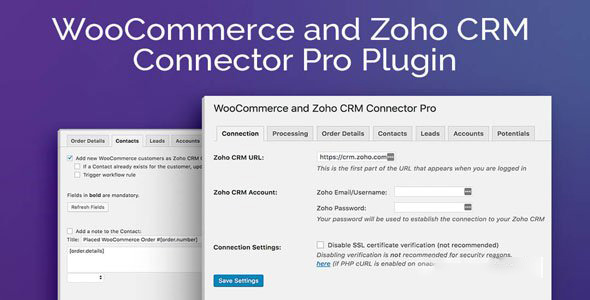 Zoho CRM Connector Pro for WooCommerce 2.1.11 Free - 