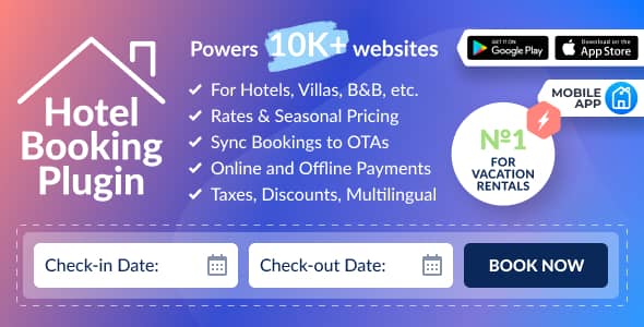 MotoPress Hotel Booking v4.10 Nulled - Плагин WordPress для бронирования отелей