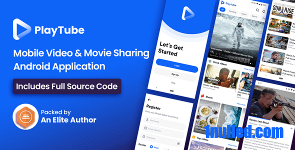 PlayTube v3.8 Nulled - Мобильное приложение Android для обмена видео и фильмами (импорт/загрузка)