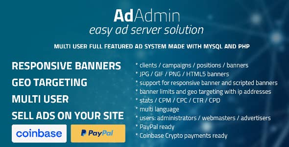 AdAdmin v4.2.7 Nulled - Простой полнофункциональный рекламный сервер