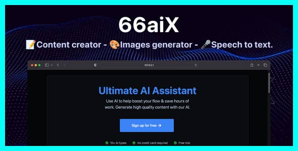 66aix v25.0.0 Nulled - AI-контент, чат-бот, генератор изображений, преобразование речи в текст (SAAS)