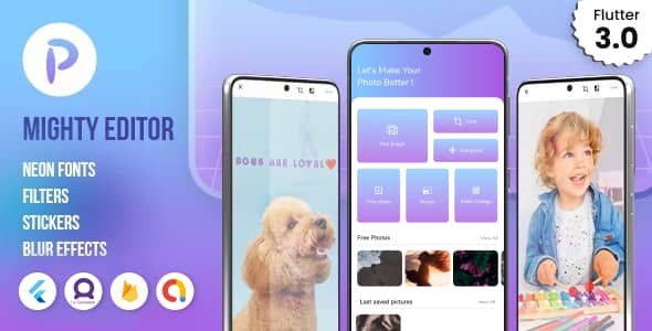 MightyEditor v3.2.2 Nulled - Фоторедактор Flutter / Приложение для колледжа