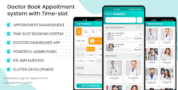 Doctor Finder v10.0 Nulled - Запись на прием с помощью приложения Time-slot