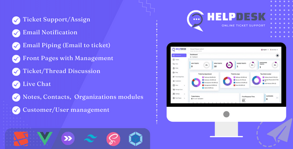 HelpDesk v3.8.4 Nulled - Система онлайн-продажи билетов с веб-сайтом