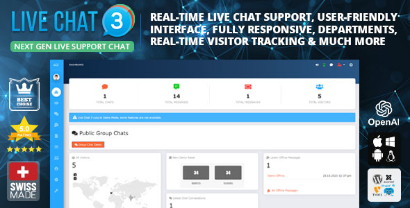 Live Support Chat v5.1.1 Nulled - Живой чат 3