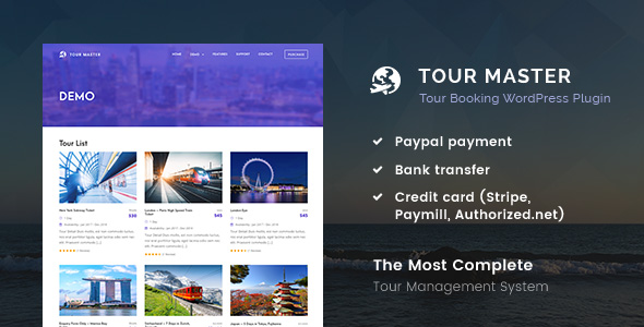 Tour Master v5.2.5 Nulled - Бронирование туров, путешествия, гостиницы