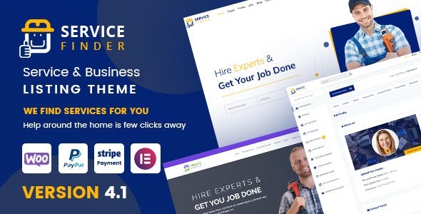 Service Finder v4.1 Nulled - Тема для поставщиков и компаний