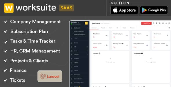 Worksuite Saas v5.4.0 Nulled - Система управления проектами