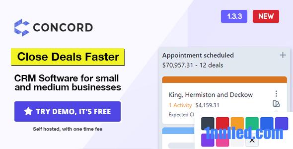 Concord v1.4.1 Nulled - Управление сделками CRM