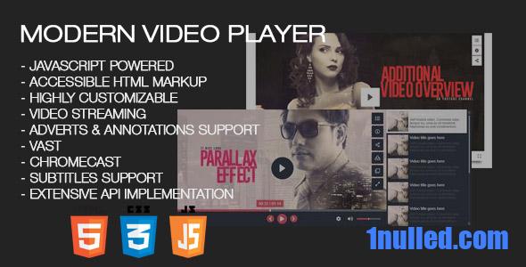 Modern Video Player for Wordpress v10.21 Free - 