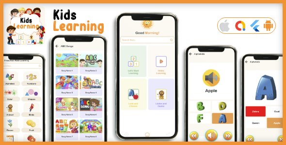 Kids learning App Nulled - обучающее приложение Flutter для детей «все в одном» — приложение Flutter для Android iOS — V2