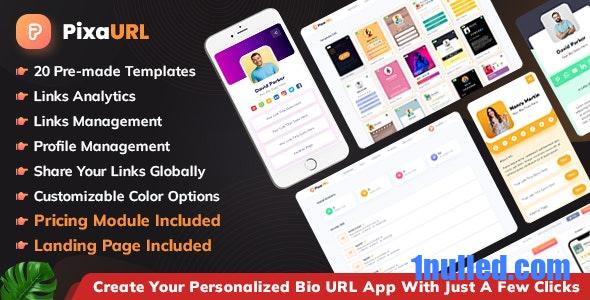 PixaURL v2.3 Nulled - Запустите собственную SaaS-платформу для создания URL-адресов биографии, мини-сайтов и цифровых карточек