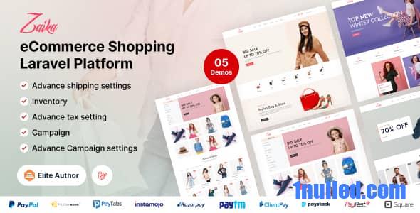 Zaika eCommerce CMS v2.1.0 Nulled - Торговая платформа электронной коммерции Laravel