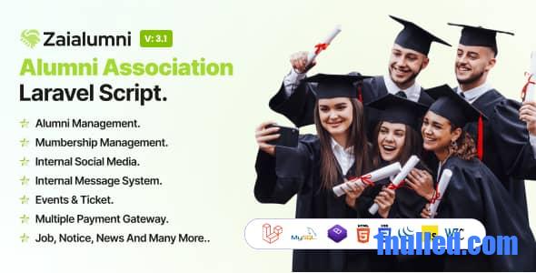 Zaialumni v3.1 Nulled - Сценарий Laravel Ассоциации выпускников