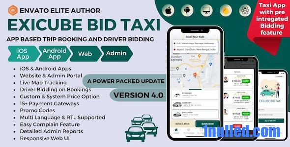 Exicube Bid Taxi App v4.0.0 Free - 